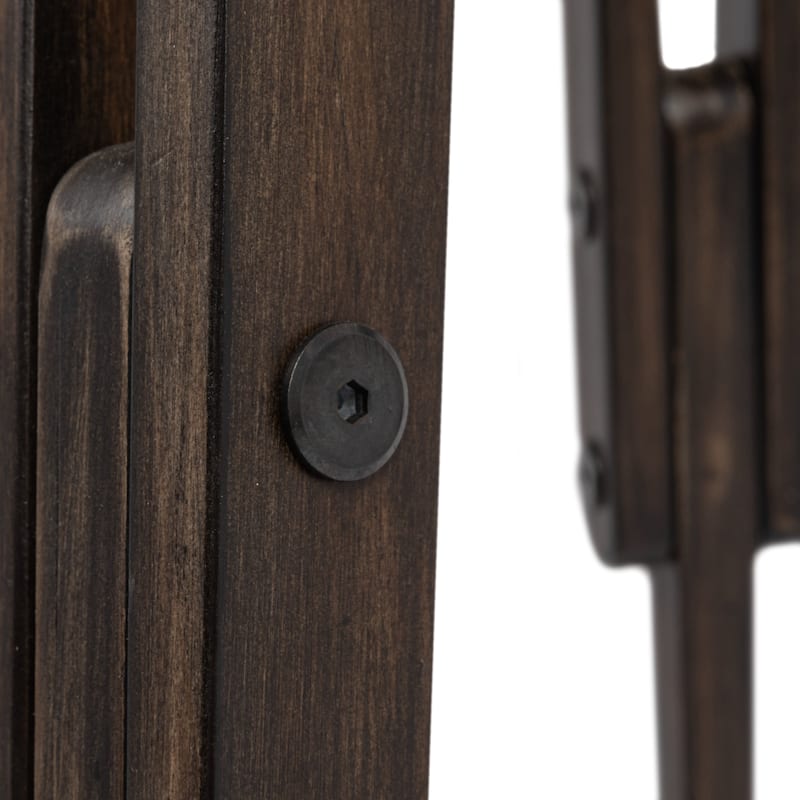 Wood Floor Lamp with Linen Drum Shade