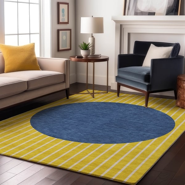 slide 2 of 134, Premium Washable Super Soft Modern Zen Mayfield Rug Yellow - 10' x 14'