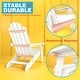preview thumbnail 49 of 56, WINSOON All Weather HIPS Outdoor Folding Adirondack Chairs Outdoor Chairs Set of 4