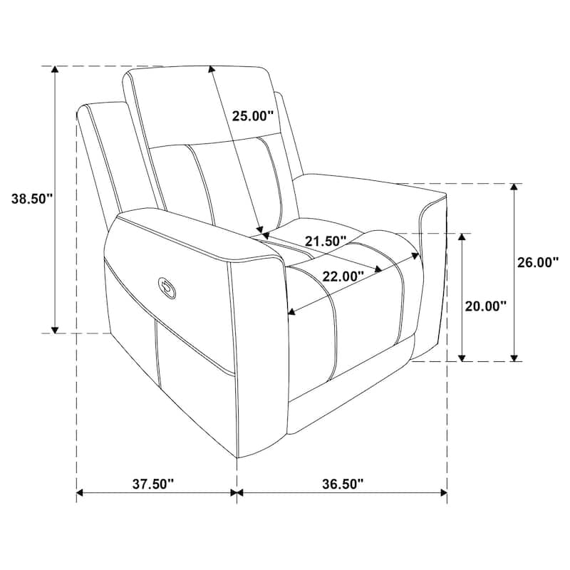 Brentwood Contemporary Upholstered Recliner Chair