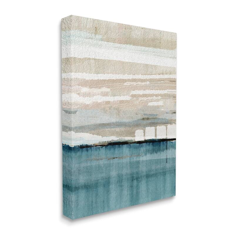 Stupell Abstract Ocean Landscape Canvas Wall Art Design by Flora Kouta