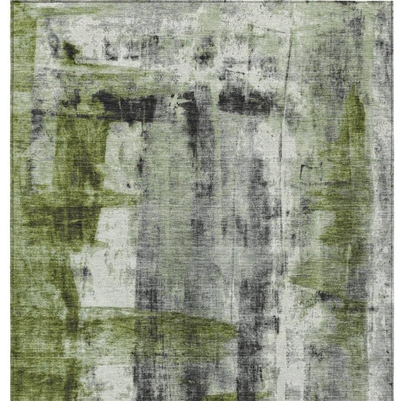 HomeRoots Abstract Transitional Rectangle Outdoor Rug