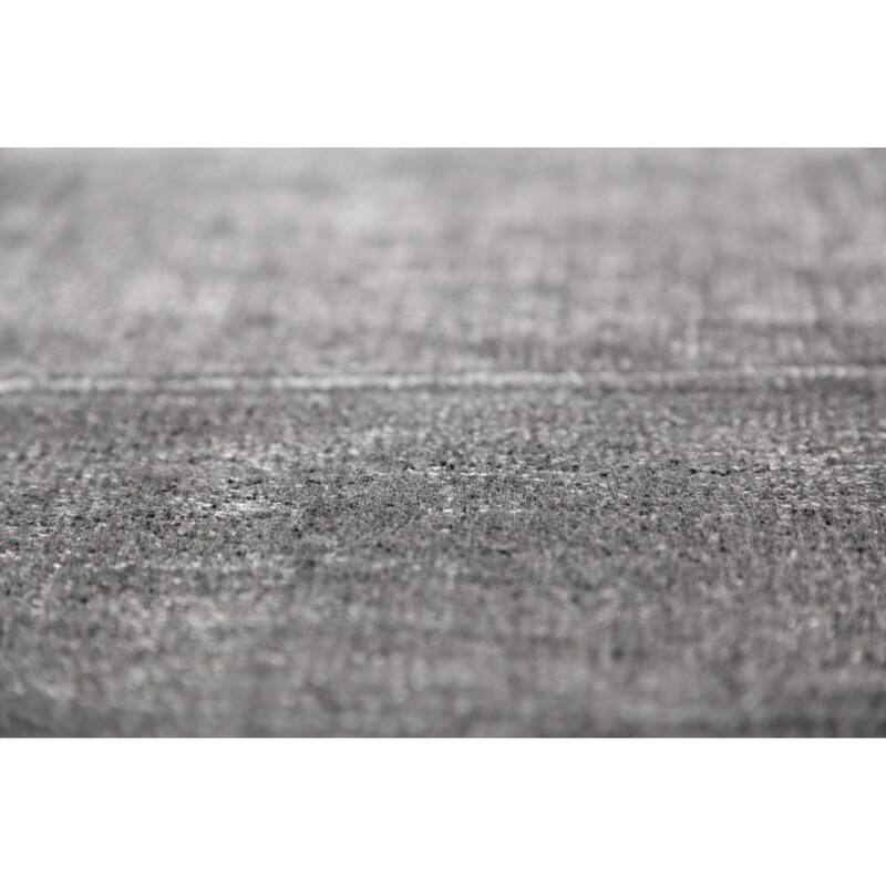Gray Gabbeh Indian Area Rug Handmade Silk Carpet - 8'0" x 9'6"