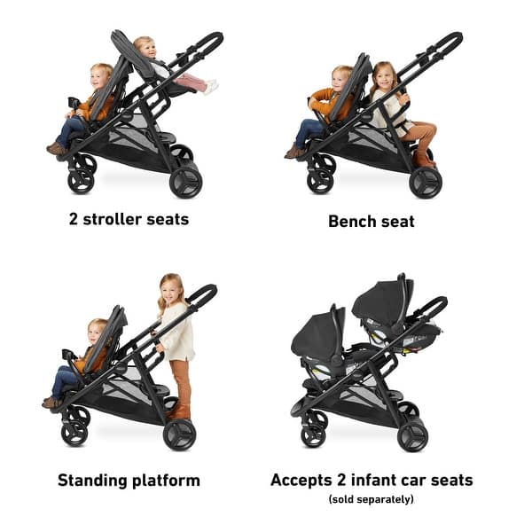 Graco - Ready2Grow 2.0 LX Double Stroller, Clark