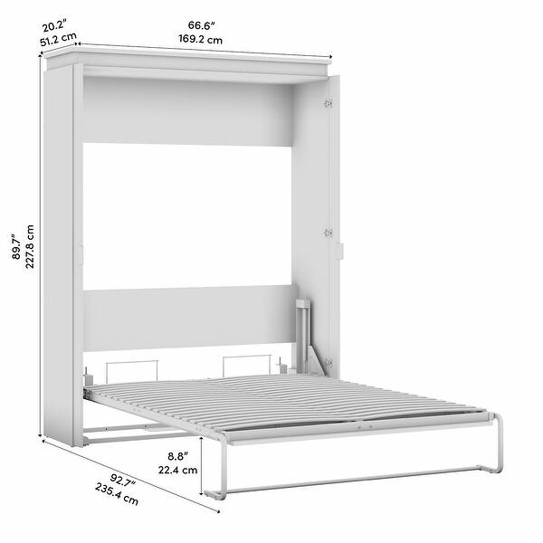 Orion 67W Queen Murphy Bed by Bestar