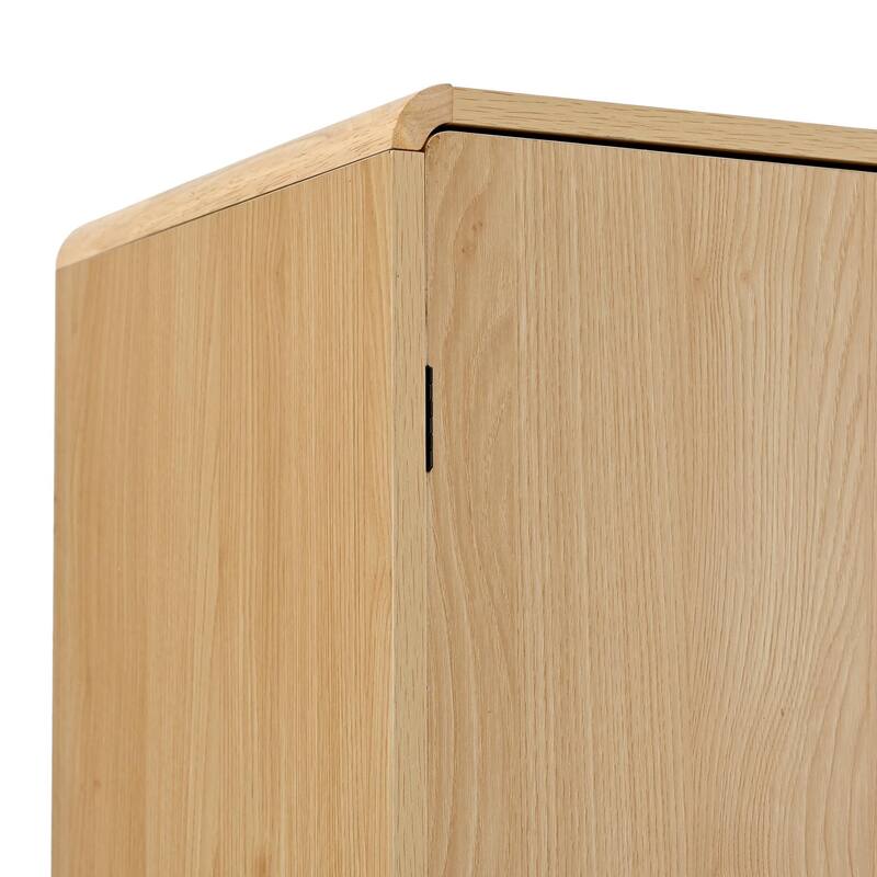 Farmhouse Kitchen Pantry Cabinet Storage Cupboard with 8 Door Shelves, 3 Adjustable Interior Shelves, Hidden Drawer