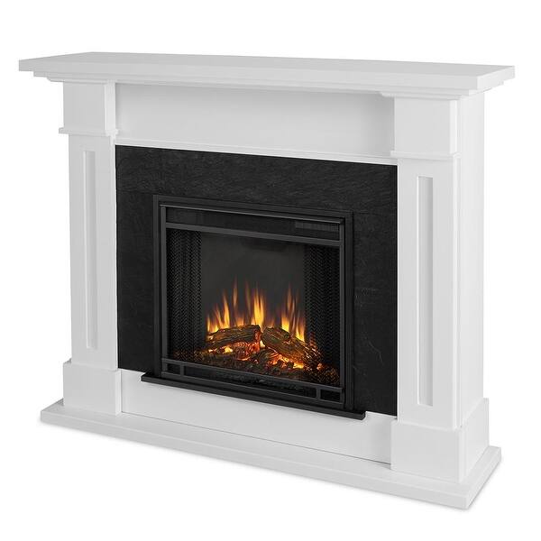 Real Flame Kipling Electric Fireplace in White Overstock 15954261