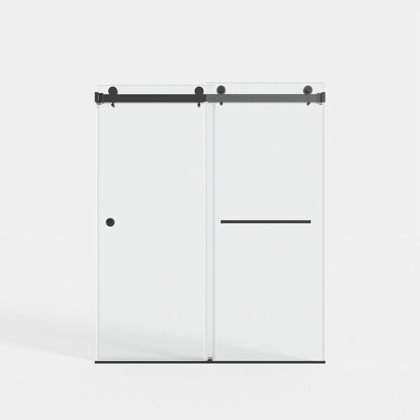 59''x72'' Frameless Double Sliding Bathroom Shower Door, 8mm Thick