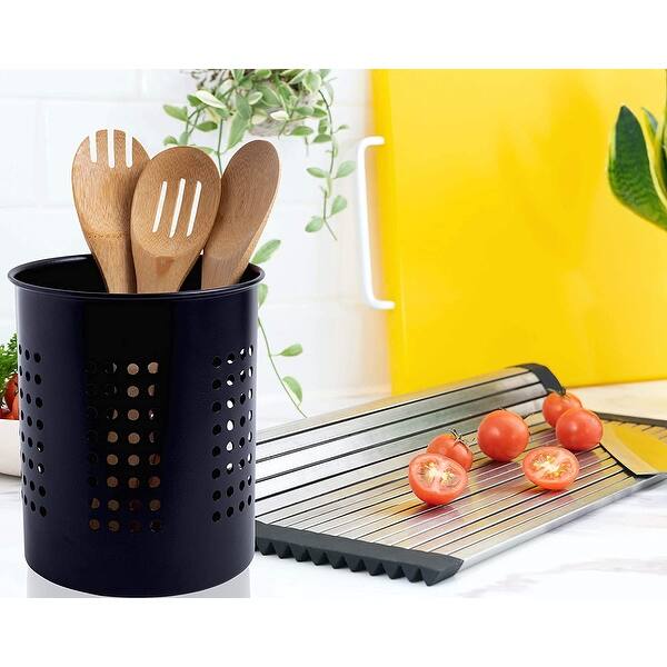 Shop Stainless Steel Kitchen Utensil Holder Crock Organizer