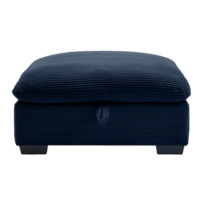 Corduroy Fabric Ottomans Footrest to Combine with 2 Seater Sofa, 3 Seater Sofa and 4 Seater Sofa, Corduroy