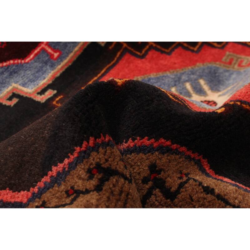 ECARPETGALLERY Hand-knotted Konya Anatolian Black Wool Rug - 3'4 x 9'9