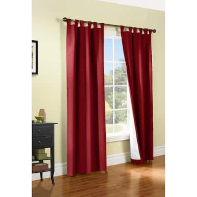 ThermaLogic Weathermate Insulated Cotton Tab Top Curtain Panel - Pair