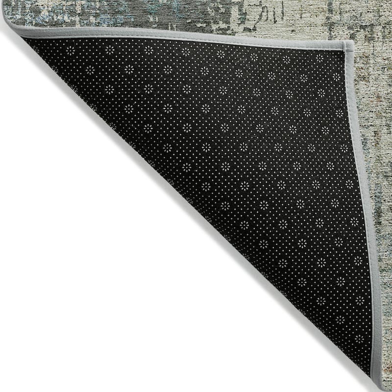 Machine Washable Indoor/ Outdoor Chantille Abstract Ombre Rug