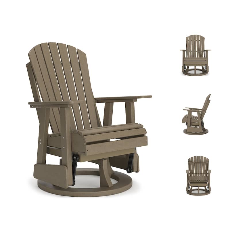 Signature Design by Ashley Hyland wave Outdoor Swivel Glider Chair - 30.88" W x 30.5" D x 41.63" H