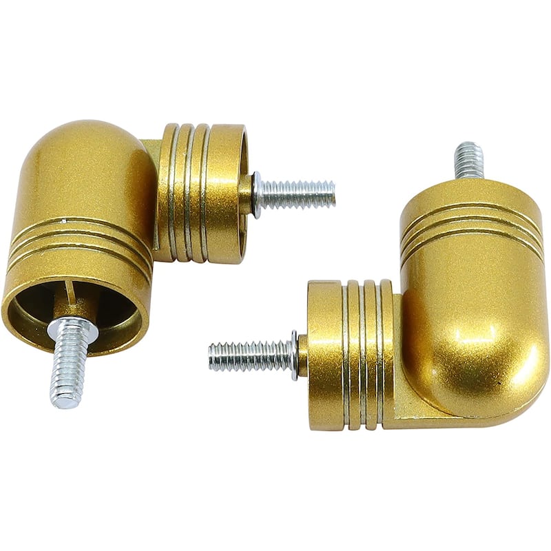 MERIVILLE Hinged Elbow Connector - Designed for Bay Window Curtain Rods or Corner Drapery Rods up to 1-inch Diameter