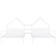 preview thumbnail 17 of 17, Metal Double Twin Size Platform Bed with House-shaped Headboard and a Built-in Nightstand
