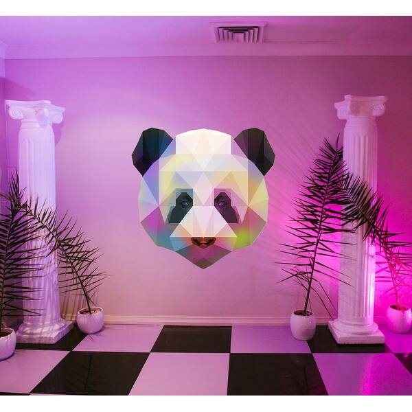 Shop Panda Polygonal Wall Decal Panda Face Polygon Modern Kitchen Wall Art Sticker Overstock 31790954