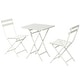 preview thumbnail 9 of 31, 3 Piece Patio Bistro Set of Foldable Square Table and Chairs