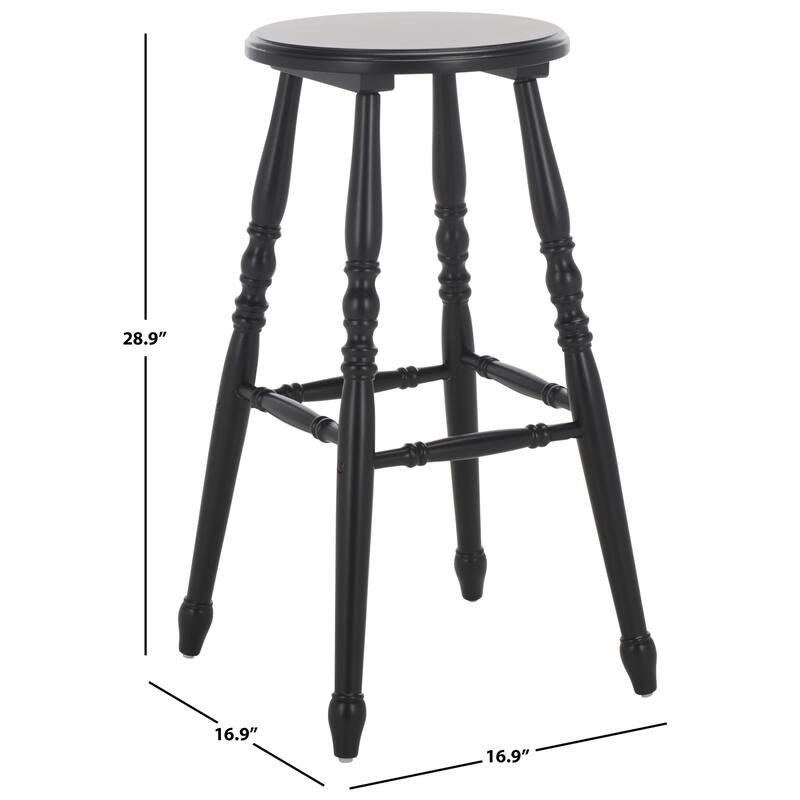 SAFAVIEH Home Sidiko 29-inch Barstool (Set of 2) - 16"W x 16"D x 29"H