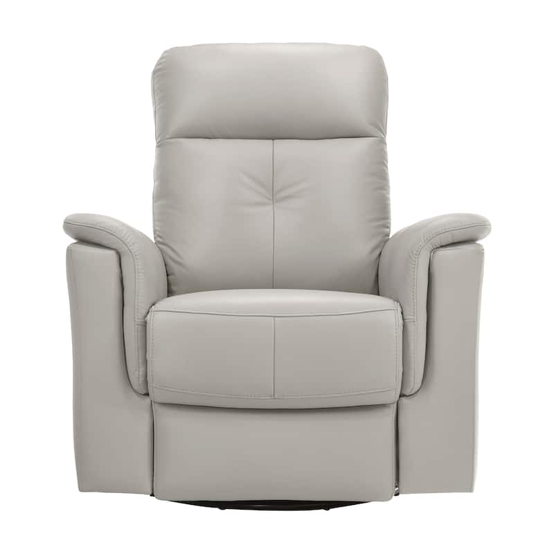 Leather Upholstered Reclining Chair Swivel Glider Motion Modern Living Room Furniture Comfort Chair 1pc