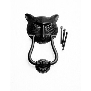 Shop Black Door Knockers For Front Door Cast Iron Animal Door