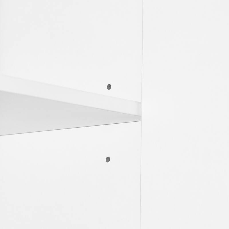 White Bath Storage Cabinet, 3 Drawers Adjustable Shelves, Multi Area