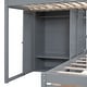 preview thumbnail 30 of 28, Modern Full Over Twin Bunk Bed with Wardrobe & Drawers