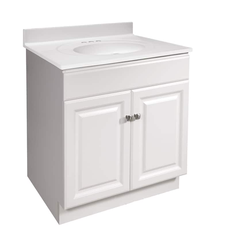 Design House 586461 Wyndham 31" Free Standing Single Basin Vanity Set - White - Painted