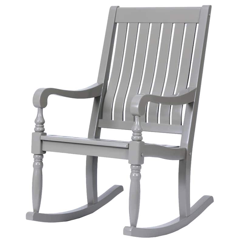 Cambridge Casual Lyon Mahogany Oversize Wood Outdoor Rocking Chair