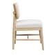preview thumbnail 13 of 18, Christopher Knight Home - Dining Chair Wood and Rattan with Upholstered Seat, Armless Design, Breathable Cane Back