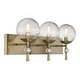 preview thumbnail 3 of 7, Minka Lavery 1333 Populuxe 3 Light 28" Wide Vanity Light