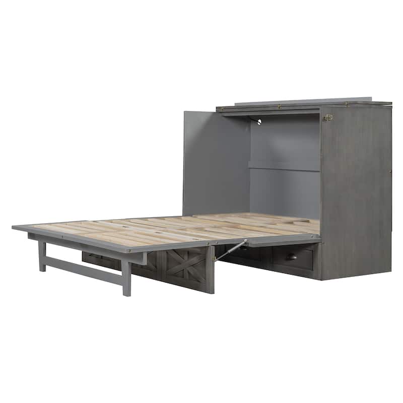 Modern Murphy Bed with Storage Drawers