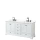 Option White, Black Trim, White Quartz Top