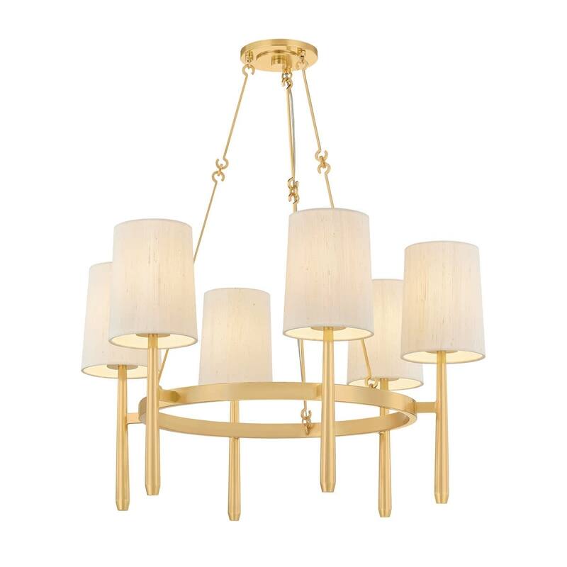 Hudson Valley Lighting 1776 Bridgeton 6 Light 30" Wide Chandelier with