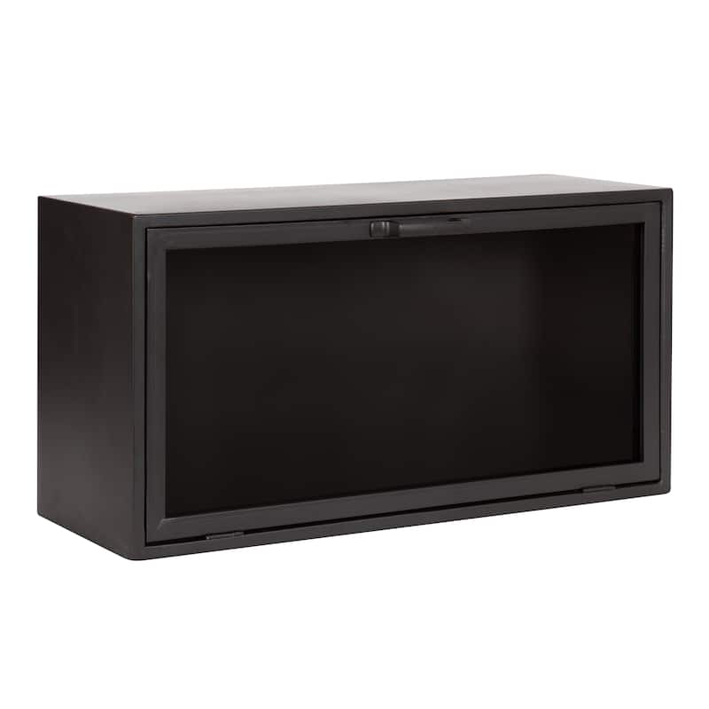 Kate and Laurel Trayce Decorative Metal Wall Cabinet - 12x24 - 12x24 - Gray
