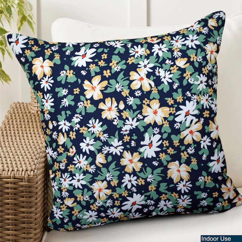 Premium Indoor/Outdoor Throw Pillows with Inserts for Patio Furniture, Chairs, and Indoor Décor |18''X18'' | 12''X20'' - GREEN 18X18