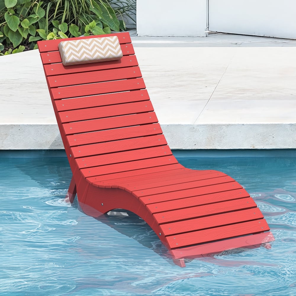 Water-Resistance Pool Lounger for Deck, Pool, or Courtyard