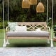 preview thumbnail 17 of 25, Cambridge Casual Renley Wood Outdoor Porch Swing Daybed with Cushion