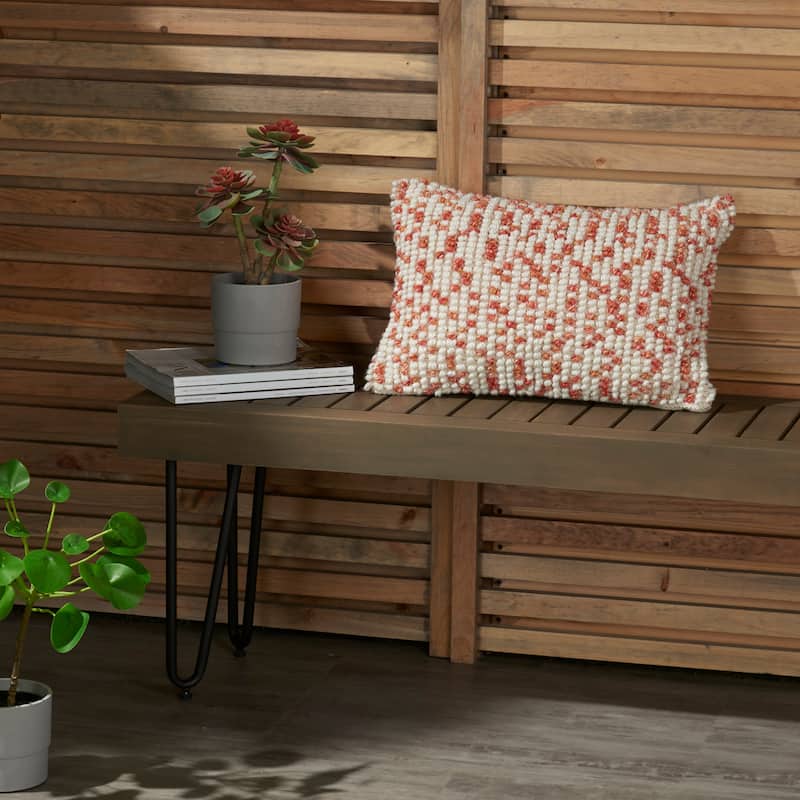 Mina Victory Outdoor Pillows Textured Throw Pillow