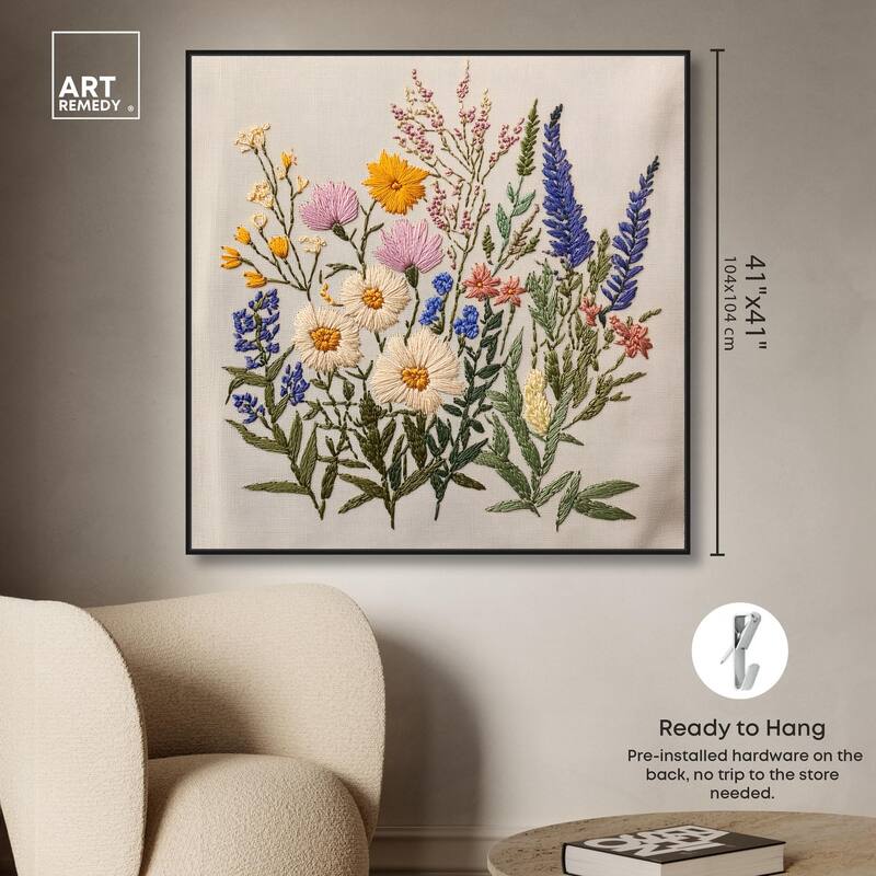 Needlepoint Prairie Posy Canvas by Art Remedy