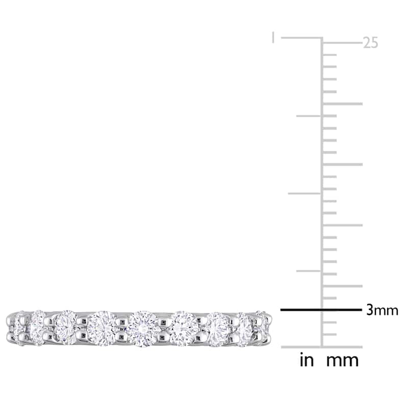 2ct TW Lab-Grown Diamond Eternity Band in 14k White Gold