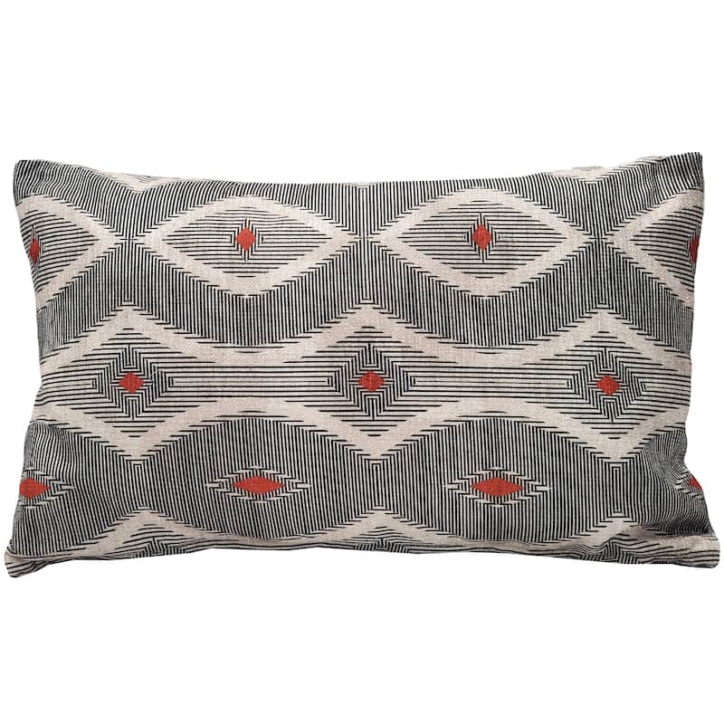 Pillow Decor Desmond Red Diamond Pillow 12x20 Bed Bath & Beyond