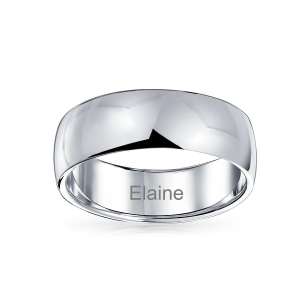 925 Sterling Silver Wedding Band Ring 5mm Wide