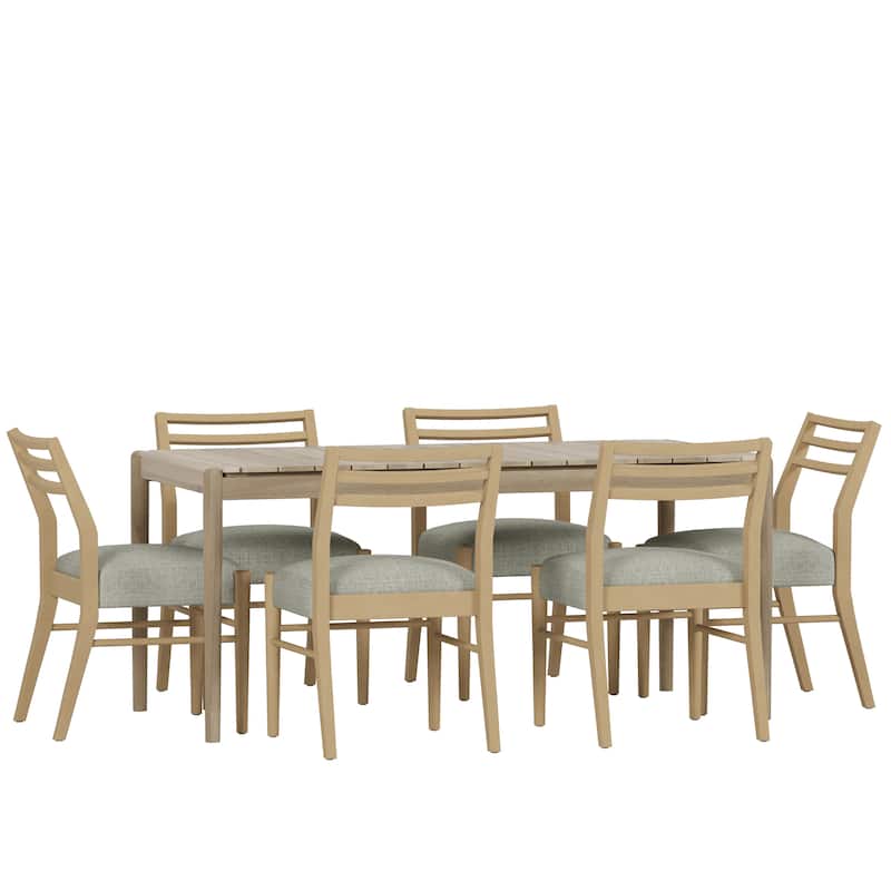 Demlow Acacia Wood 7 Piece Dining Set by Christopher Knight Home