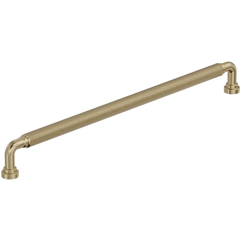 Amerock BP37688 Collet 12-5/8" Center to Center Knurled Handle Cabinet - Golden Champagne