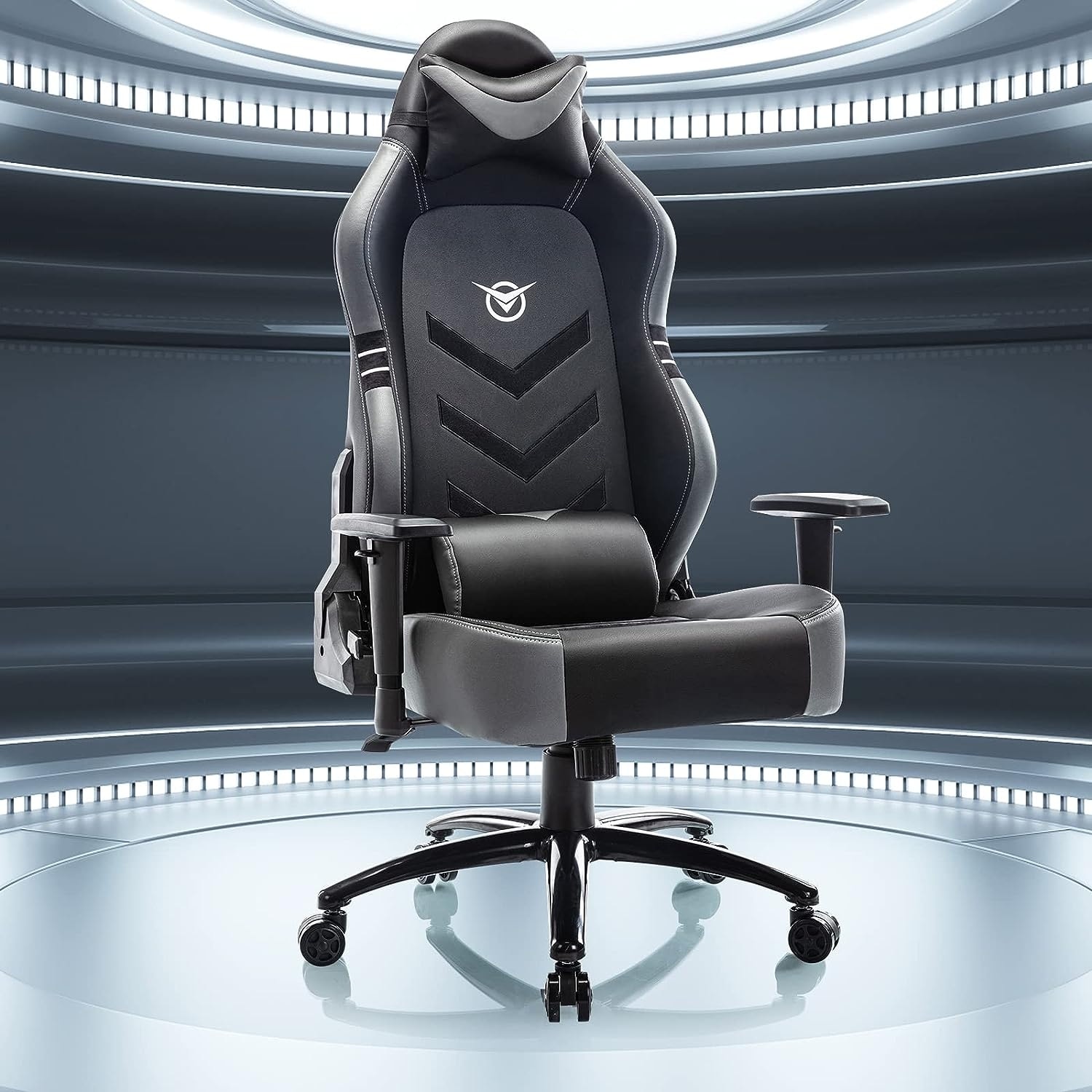 Racing Style Computer Gamer Chair with Wide Seat Reclining Back Adjustable Armrest for Adult Teens