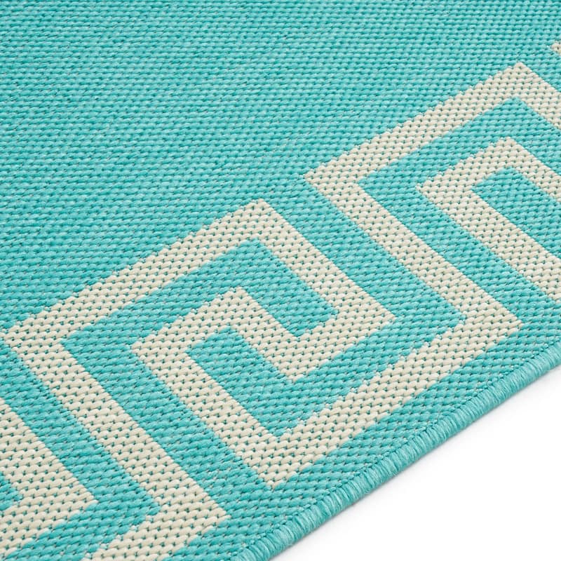 Preveli Greek Key Indoor/ Outdoor Area Rug by Christopher Knight Home