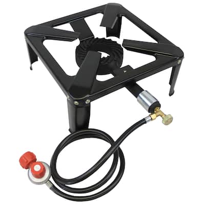 Flame King Heavy Duty 120K BTU Turkey Fryer Single Propane Burner