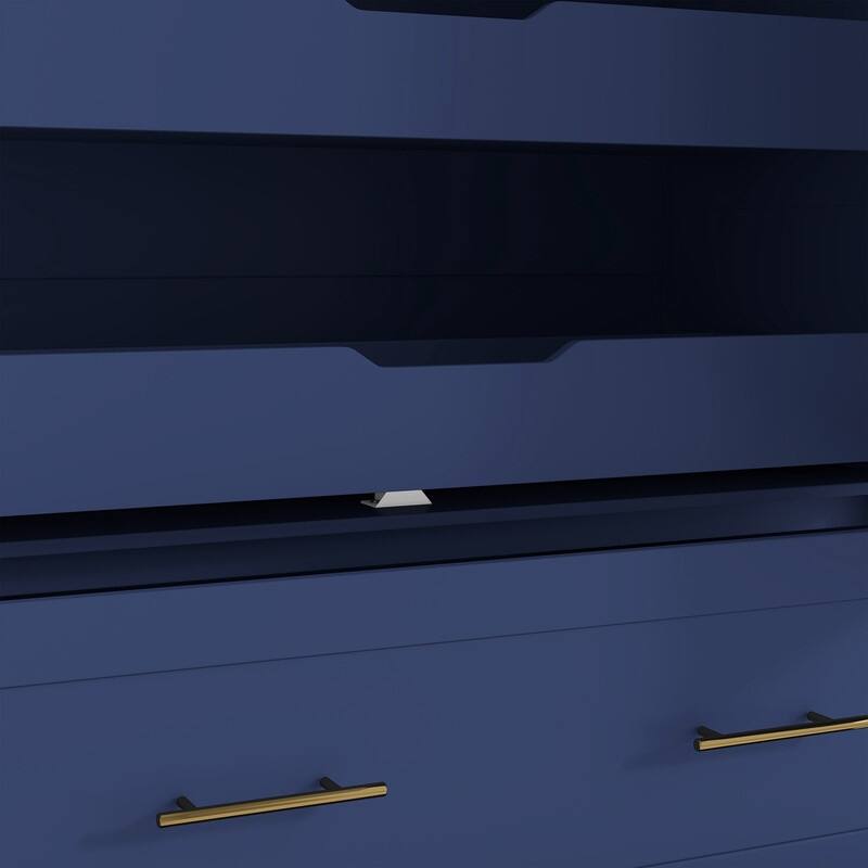 Farmhouse 72.6" Tall Kitchen Pantry with 4 Doors Storage Cabinet , 2 Drawers and Pull-out Trays for Cake Pan Storage Organizer