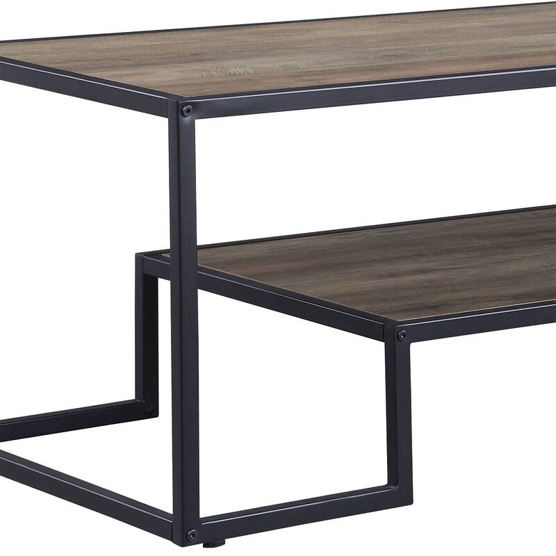 Rectangular Coffee Table With 1 Tier Shelf
